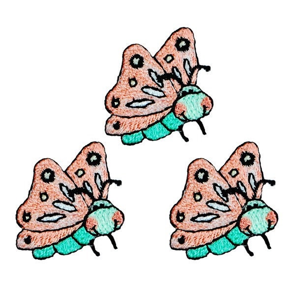 Expo BaZooples Iron-on Patch Applique Flutterbugs Pack of 3