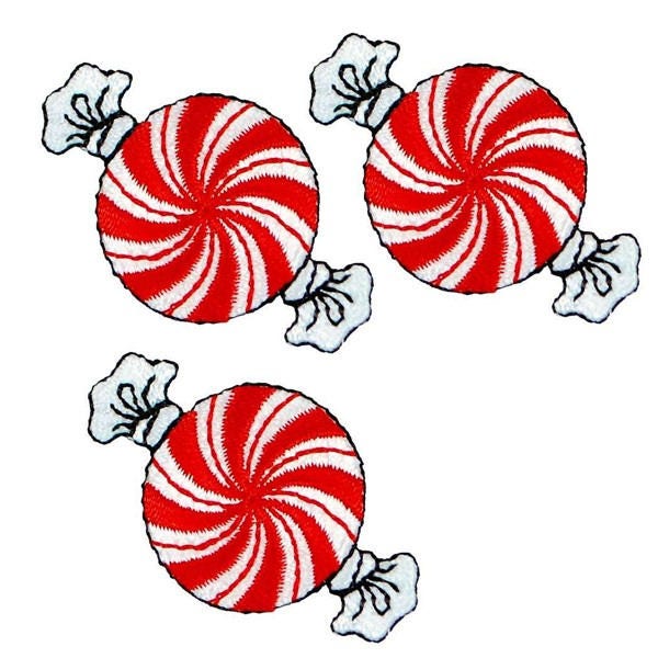 Expo BaZooples Iron-on Patch Applique/Patch Festive Peppermints