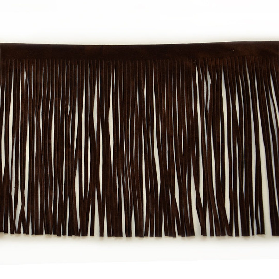 6 Faux Suede Fringe Trim per Yard Etsy
