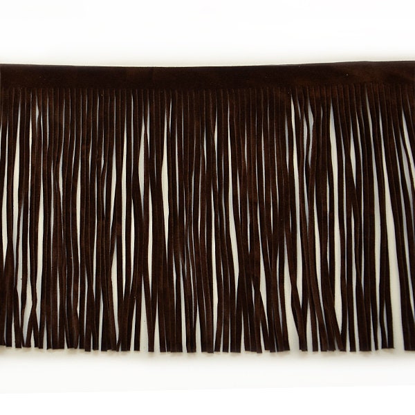 Music to my Heart Laser-Cut Buttery Faux Suede With Fringe Trim