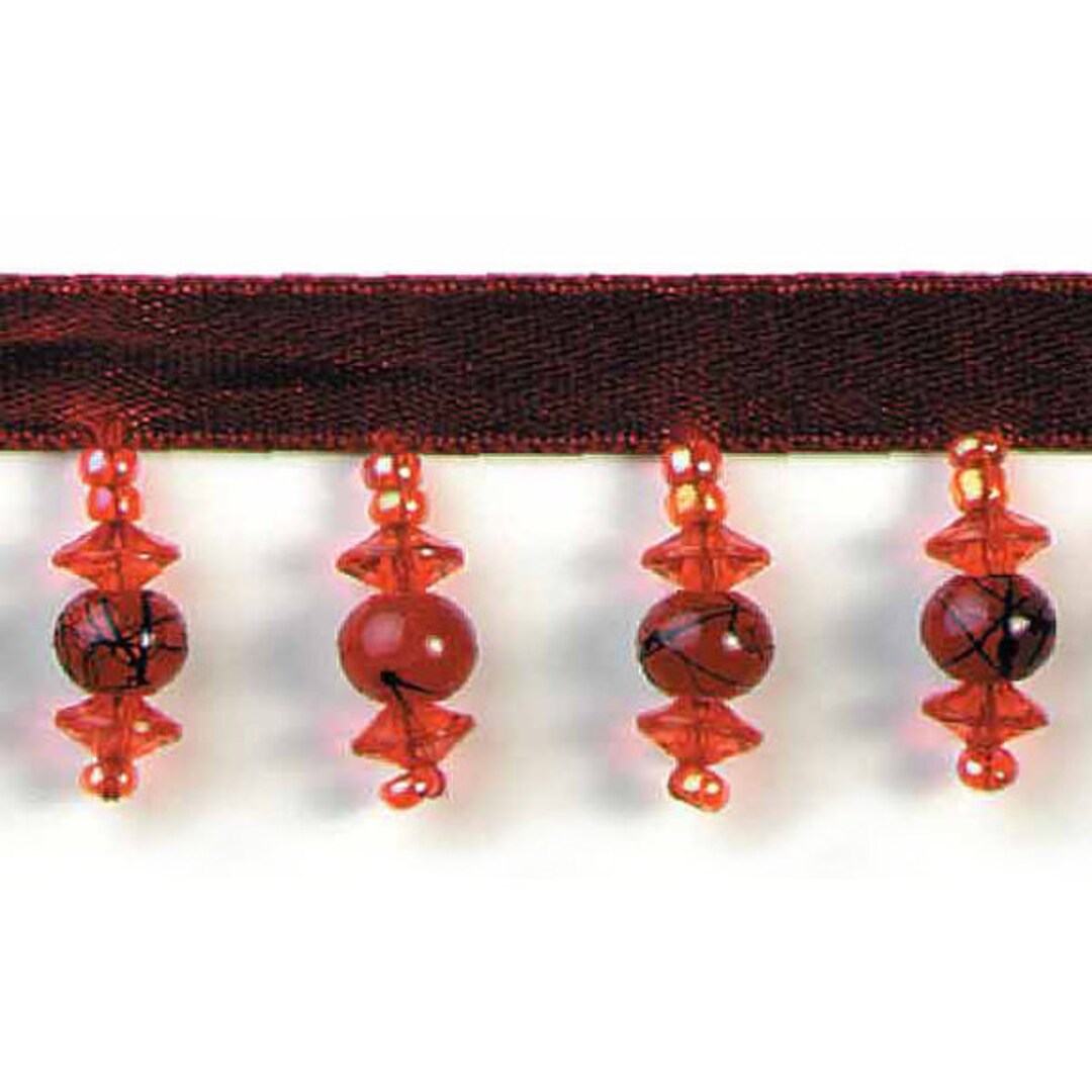 Jewel Tone Beaded Fringe Trim per Yard - Etsy