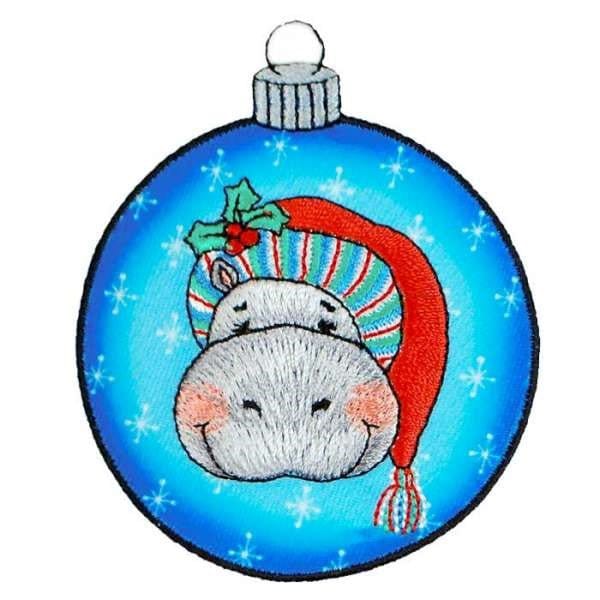 Expo BaZooples Iron-on Patch Applique/Patch Humphrey Hippo Ornament