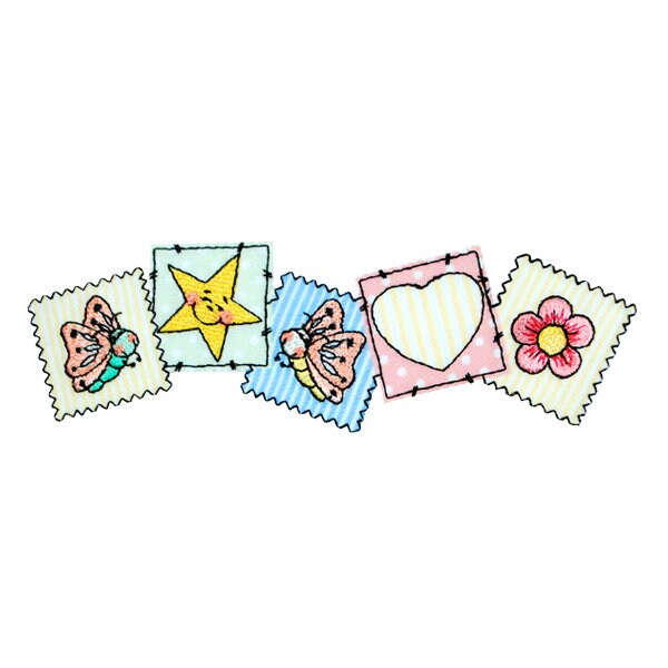 BaZooples Iron-on Patch Applique/Patch Horizontal Patch Border