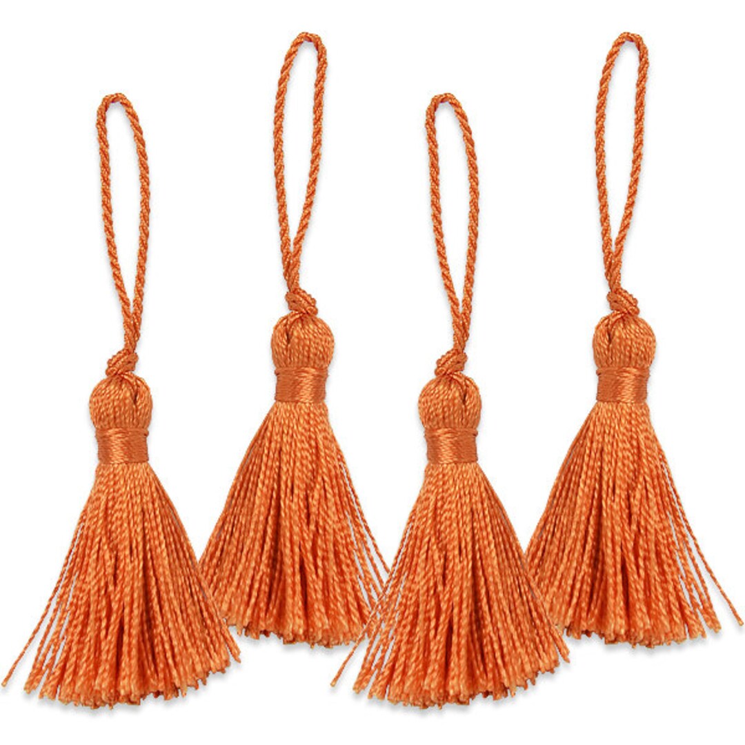 2 Fiber Mini Key Tassel Pack of 4 Etsy