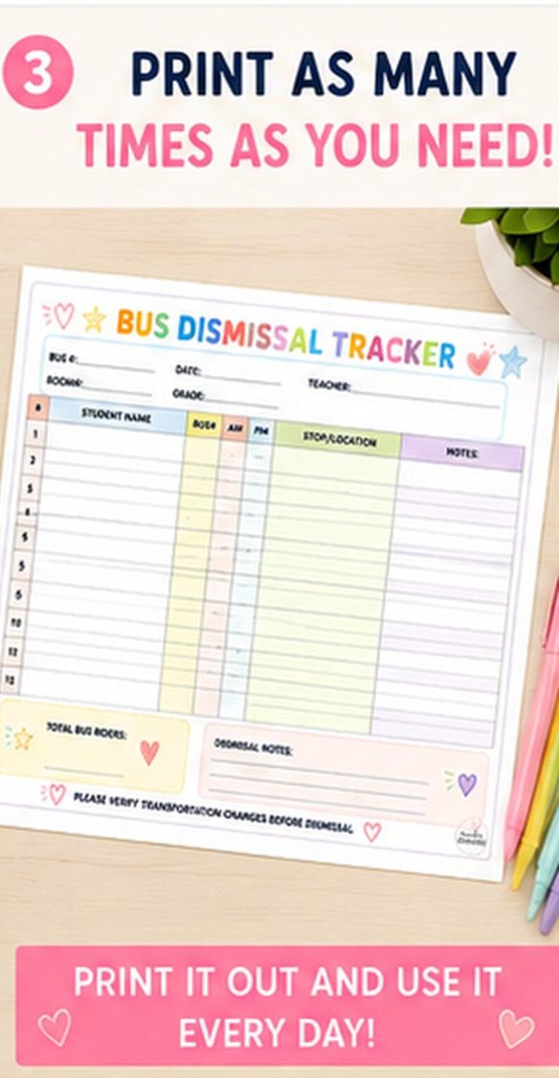 Bus Rider Sign Classroom Bus Dismissal Tracker - Etsy UK