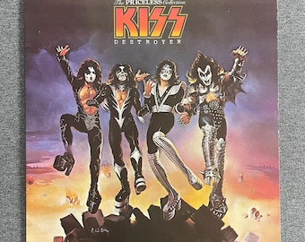 Vintage 1976 Kiss Destroyer LP Record Album Vinyl No Barcode