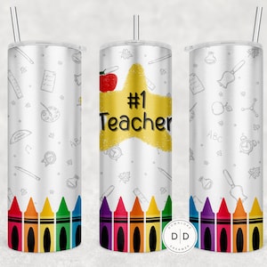 number 1 teacher tumbler wrap digital download 2 png 1 blank