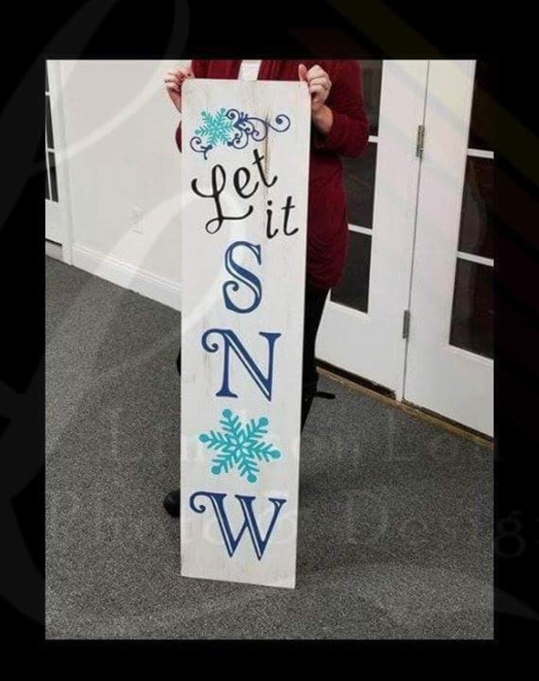 Front Porch Sign SVG / Home Decor / Porch Sign/ Let It Snow SVG/ .dxf ...