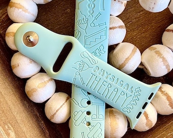 Physical Therapist Apple Watch Band | Laser Engraved Silicone Strap