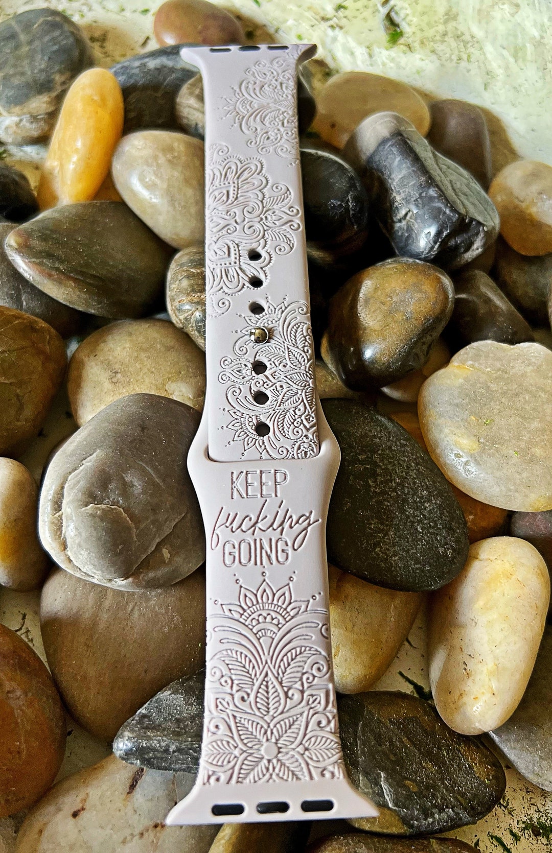 Adult Laser Engraved Inspirational Silicone Watch Band Watch Band