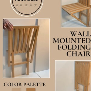 Wall mounted folding chair