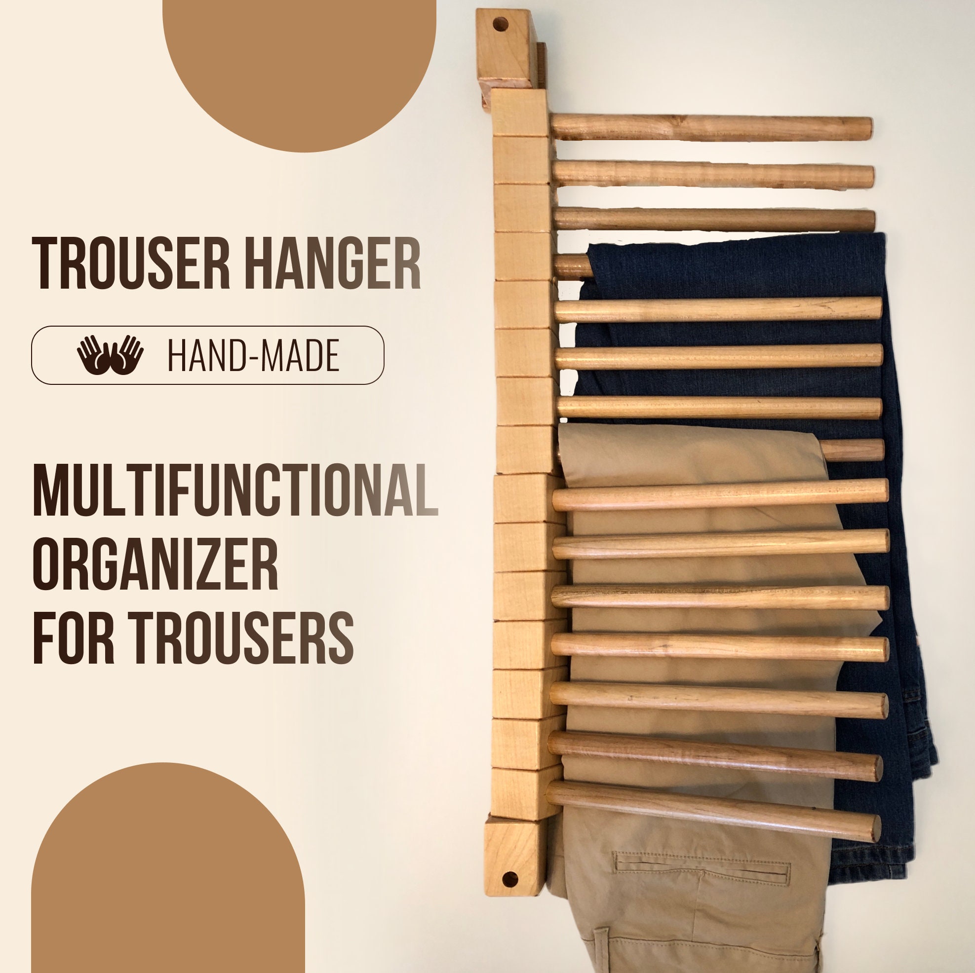 Solid shape coat hanger men, With trouser stay