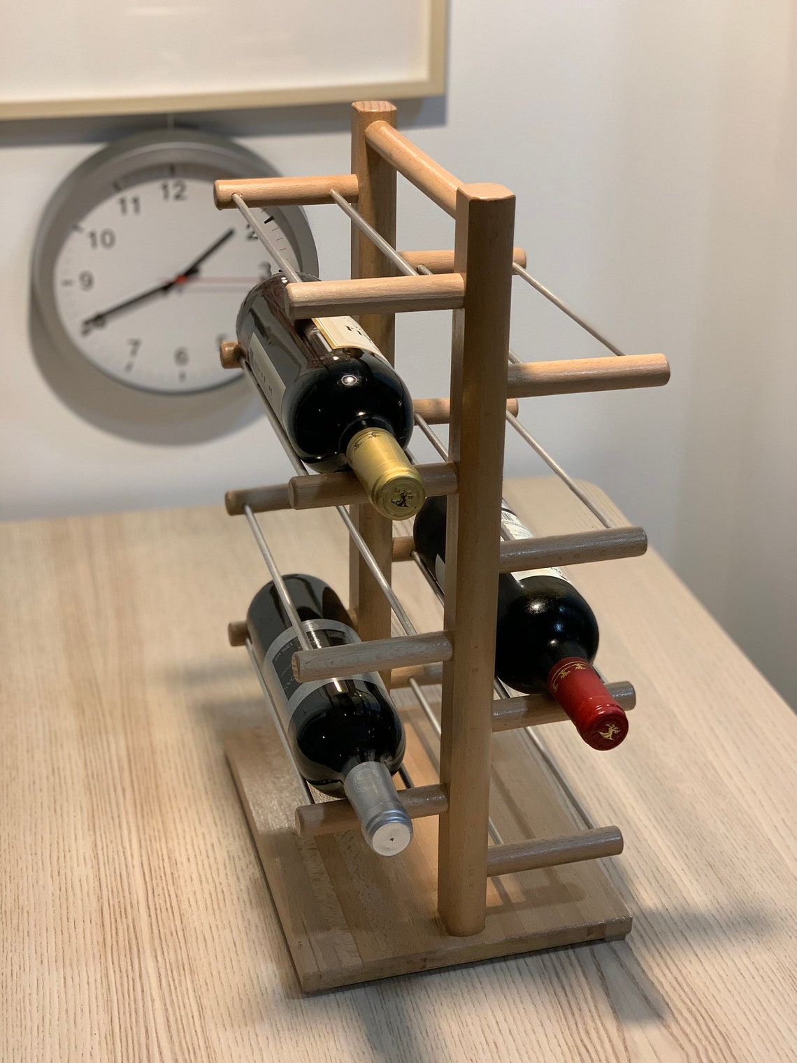 Wood wine rack Italian style Etsy