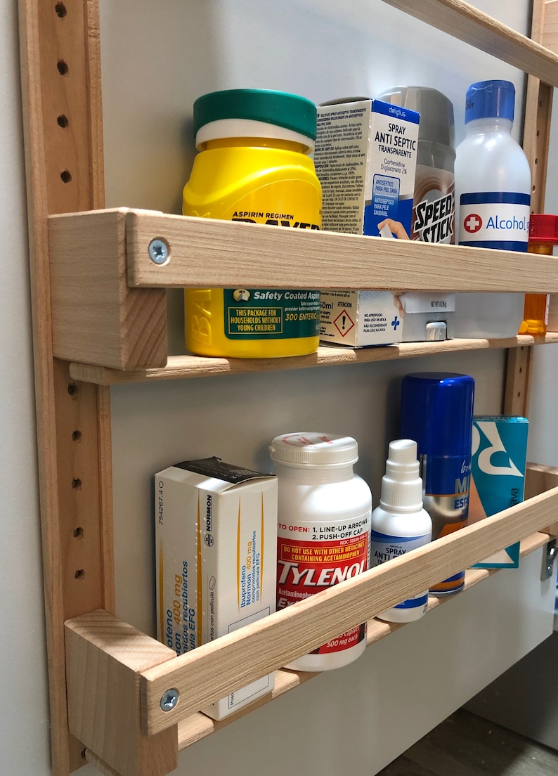 Door Spice Rack Back of Door Spice Rack Etsy