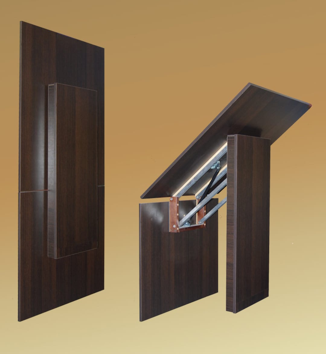 Mesa abatible para pared en madera laminada