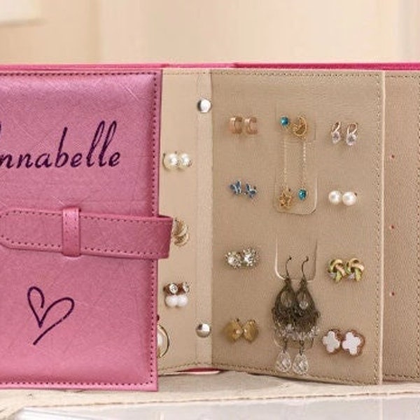 Personalized Earring Organizer , Stud organizer , Earring Book