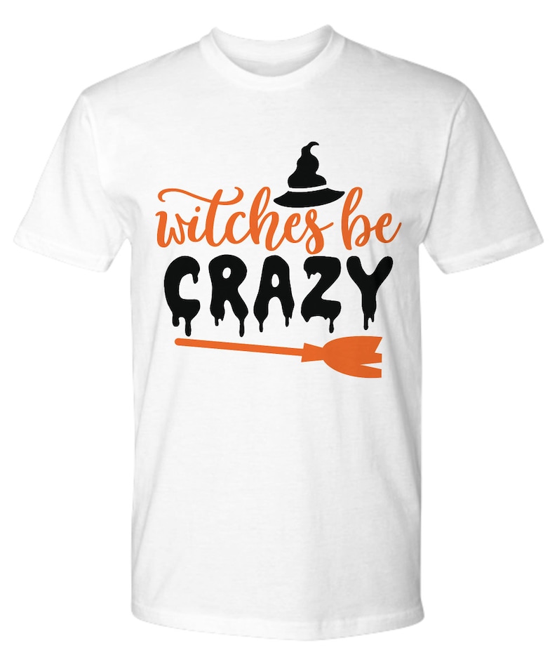 Witches Be Tshirt Funny Halloween Shirts Outfit Cute Tee For Mom Women Man Fall Ghost Gift Idea