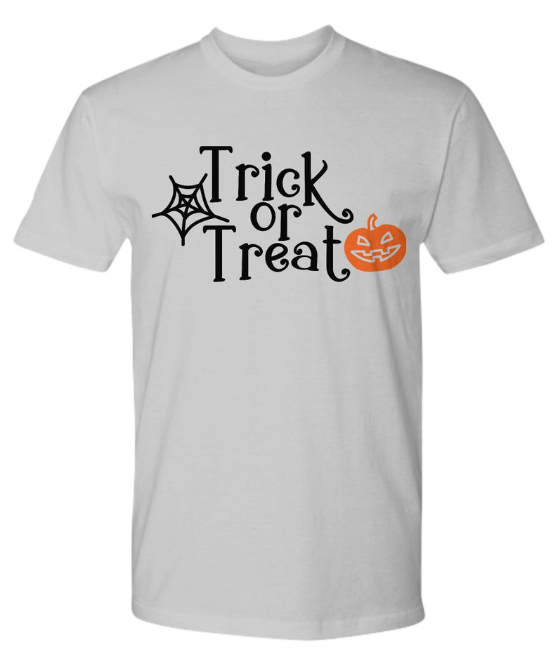 Trick or Treat Tshirt Funny Halloween Shirts Outfit Cute Tee Etsy