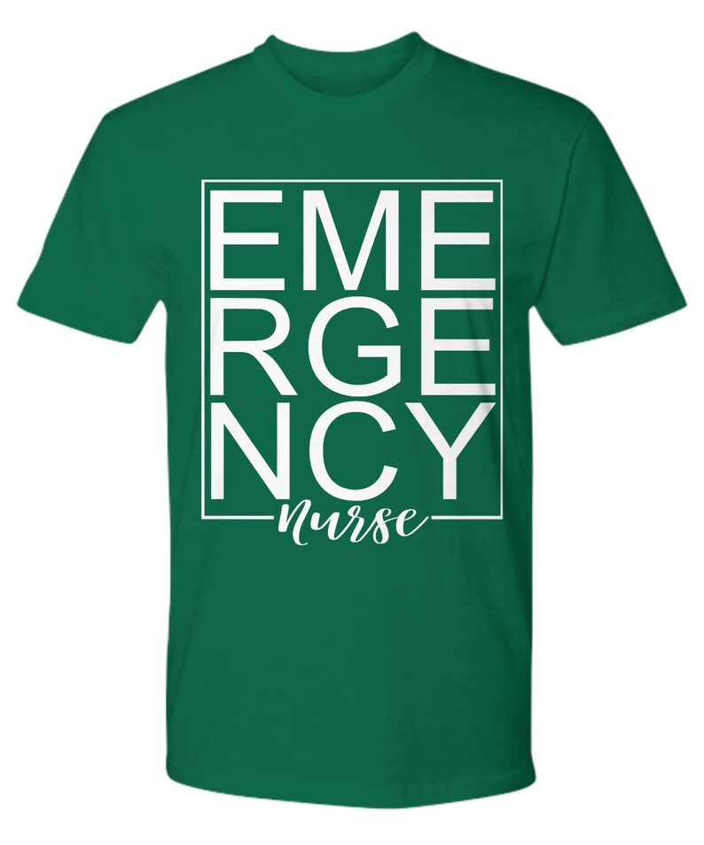 Funny Nurse T Shirt Emergency Nurse Er Male Nursing School | Etsy