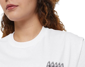 Quirky Sardines in the Pocket Unisex T-Shirt,  Funny Fish Graphic Tee for Unique Style