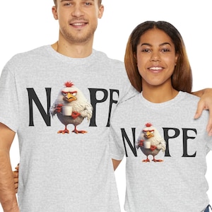 Chicken Coffee Shirt, Humorous Morning Mood, Chicken attitude, Chicken lover, coffee lover, perfect mom gift
