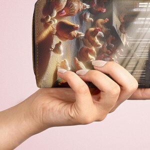 Hen-sational Zipper Wallet para criadores profissionais de galinhas - A melhor escolha para amantes de pássaros Presente perfeito para criadores de galinhas e criadores de galinheiros