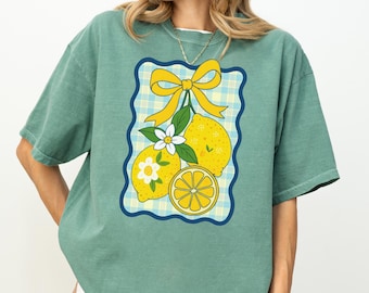 Lemon-Themed Unisex T-shirt | Fresh Summer Vibes, Casual Wear, Gift Idea, Spring Fashion, Eco-Friendly Apparel