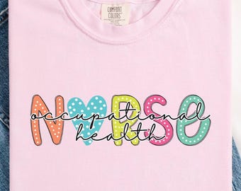 Comfort Colors Ergotherapie-Krankenschwester-Shirt, weiches, stilvolles OT-Krankenschwester-T-Shirt für den Alltag