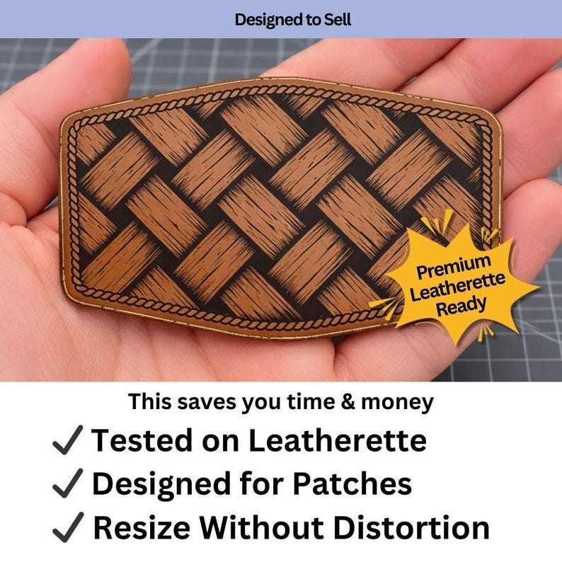 Leatherette Sticker Basket Weave Backgrounds SVG | Laser Engraving Files | Leatherette ...