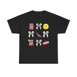Sardine Coquette Shirt - Funny Graphic Tee - Quirky Coastal Style Shirt - Unique Gift for Seafood Lovers - Trendy Casual Apparel Black