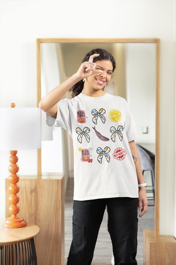 Sardine Coquette Shirt - Funny Graphic Tee - Quirky Coastal Style Shirt - Unique Gift for Seafood Lovers - Trendy Casual Apparel