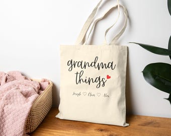 Grandma Tote Bag | World's Best Grandma Hands Down Personalized