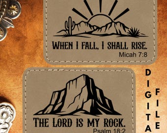 Christian Patch SVG Bundle | Laser Ready Bible Verse Patch Files | Glowforge and xTool Tested | Hat Patch and Keychain Designs