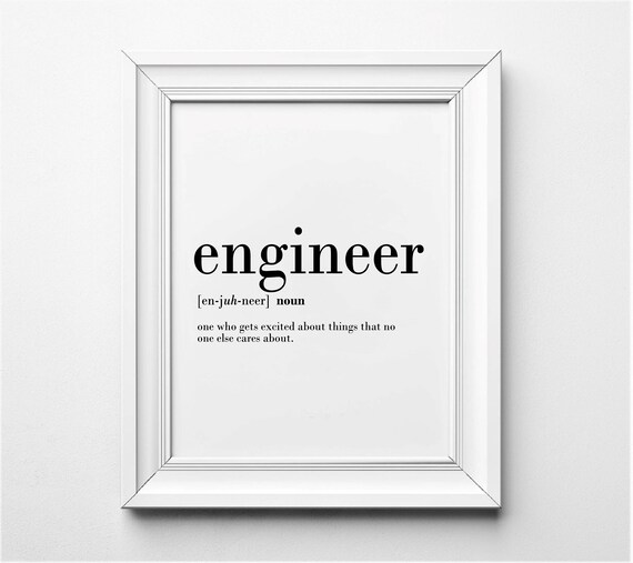 Engineer Definition Etsy