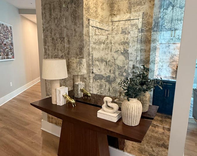 New 22x22 Antique Mirror Tiles, antique mirror, vintage mirror many sizes available