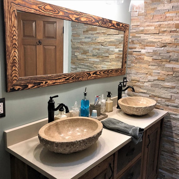 Hanging vanity 2024 mirror with lights