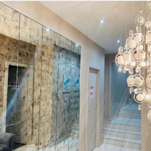 Antique Mirror Tiles A-SFX 20&#39;&#39;x20&#39;&#39; , 22&quot;x22&quot; , 12&#39;&#39;x12&#39;&#39;, Avieble in 11 Sizes, antique mirror tiles for wall