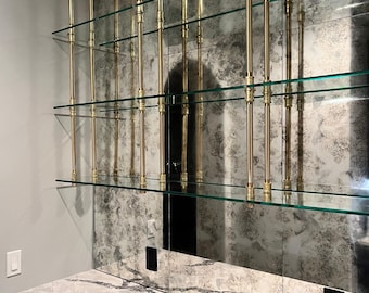 Antique mirror tiles, Antique Mirror glass, antique mirror tile backsplash, antique mirror,
