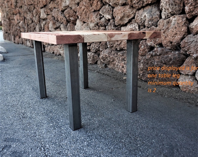 metal table legs |   coffee table legs | rustic & modern designer table legs made in california | 40 sizes available