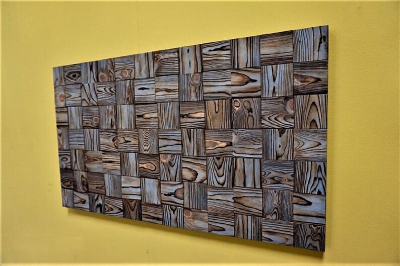Wall Art Reclaimed Wood Rustic Decor Kitchen Decoration Modern
