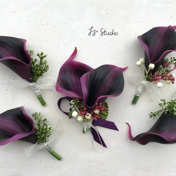 Plum Calla Lilies - Etsy