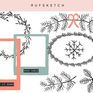 Hallo Winter Frames, Kränze und Zweige