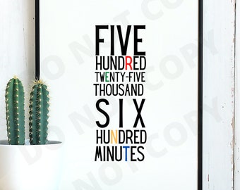 525600 Minutes | Etsy