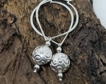 Sterling silver earrings, silver dangle earrings,boho earrings,Sterling silver dangle earrings, boho earrings, minimalist jewelry