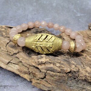 pulsera de cuentas/pulsera elástica/pulsera boho/joyería de latón/pulsera de piedras preciosas/joyería de piedras preciosas/pulseras para mujer/pulsera bohochic