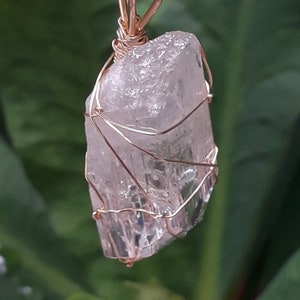Danburite Angel Aura Crystal Pendant Necklace