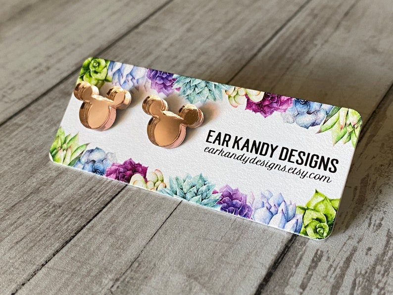 Rose Gold Mirror Mouse Head