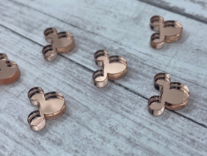 Rose Gold Mirror Mouse Head