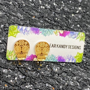 Gold Sugar Skulls