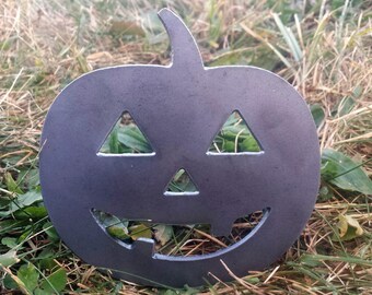 Jack-o-lantern | Pumpkin | Halloween Decoration | Metal Wall Art